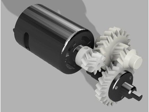 metal output shaft gearbox rc vehicles 3d print model - Mito3D