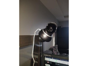 yi-dome-Kamera, 1080p-adapter 45 3 d Drucker - Zubehör Kamera-Halterung 3d print model - Mito3D