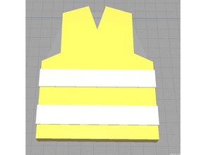 gilet jaune des signes logos 3d print model - Mito3D