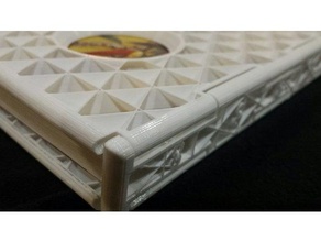 Buch-cover Kunst die Bindung Bücher Tagebuch infill journal notebook 3d print model - Mito3D