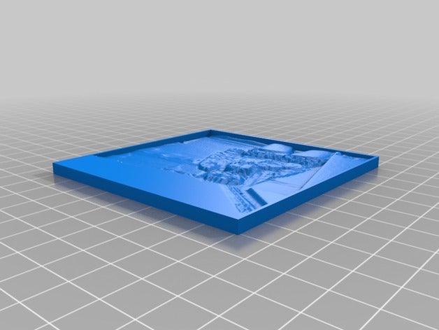 mi personalizados lithophane parametrizadas longitud grosor 2d arte 3D print model - Mito3D