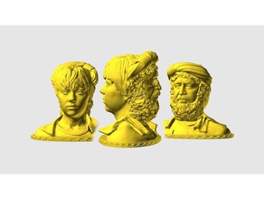janus 3d baskı skulptur 3d print model - Mito3D