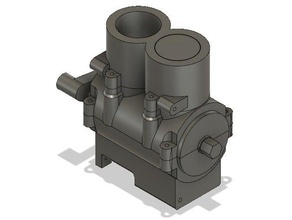 2 cylindre moteur sans réducteur modèles les engrenages la transmission 3d print model - Mito3D