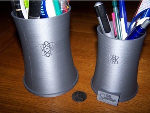 simpson nuclear plant cooler pencil cup pot &agrave crayon office fusion360challenge organizedfusion simpsons 3d print model - Mito3D