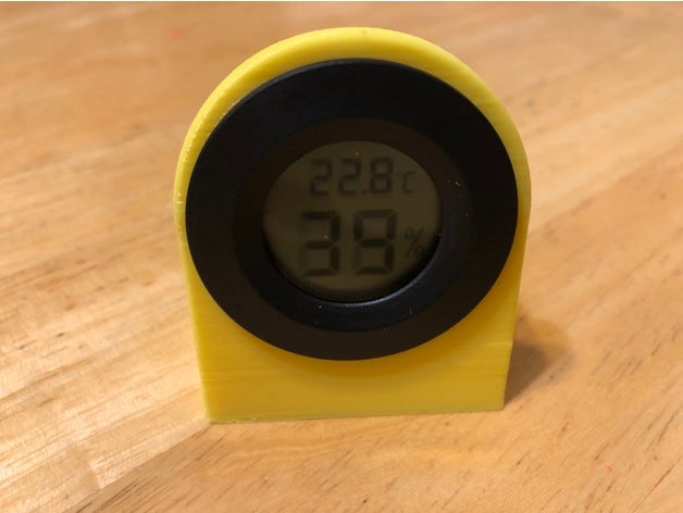 hygrometer-Halter gadgets hygrometer montieren stehen 3D print model - Mito3D