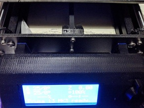 prusa mk3 screen vibration dampener 3d printer parts cover lcd noise i3 mk2 3d print model - Mito3D