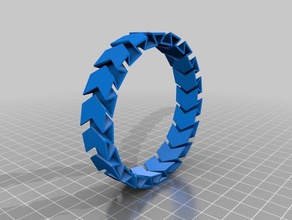 arthur personalizado flex pulsera personalizador pulseras 3d print model - Mito3D