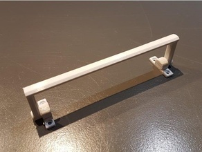 foldable handle low profile poign&eacutee repliable faible epaisseur diy poigne 3d print model - Mito3D