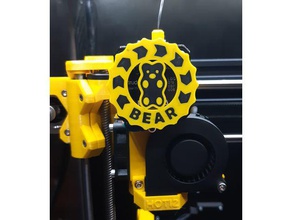 bicolor orso estrusore visualizer 3d la stampante accessori bearcontest01 prusa i3 3d print model - Mito3D