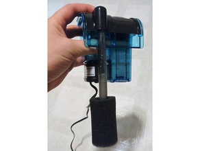cascata 20mini schiuma adattatore gli animali domestici l'acquario filtro acquario serbatoio di pesce gamberetti 3d print model - Mito3D