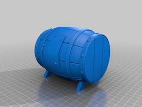 mar ladrones barril de pólvora juguete juego accesorios 3d print model - Mito3D