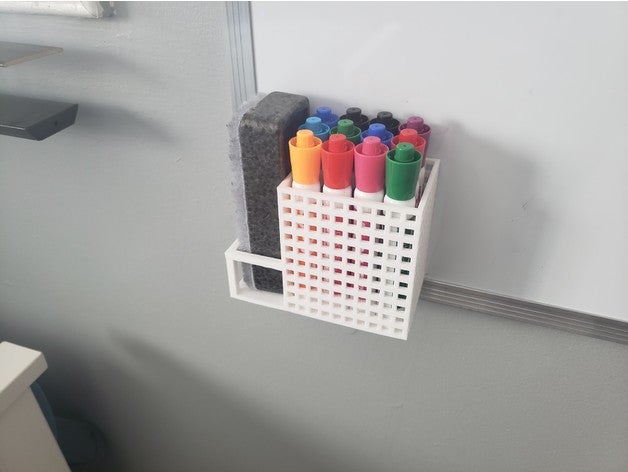 whiteboard marker holder office 3D print model - Mito3D