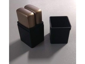 caja doble bater&iacuteas naida kaplar para baterias koklear implant 3d print model - Mito3D