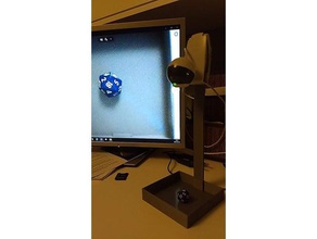 dice tray webcam stand 3d print model - Mito3D