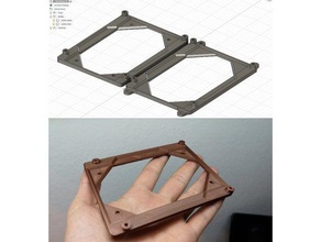 minimalistic simple duet wifi mounting bracket bumper brace 3d printer accessories 3d print model - Mito3D