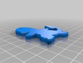 charmander trousseau de clés porte-clés glumanda pokemon chiffres 3d print model - Mito3D