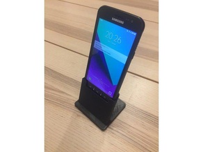 support samsung xcover 4 mobile téléphone bureau 3d print model - Mito3D