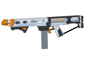 caliburn carabine avant la moitié jouet jeu accessoires nerf maison 3d print model - Mito3D