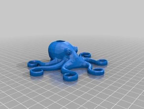 octopus bubbler pets air aquarium tentacles 3d print model - Mito3D