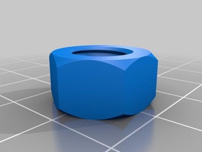 nut-m10x8 parts customized 3d print model - Mito3D