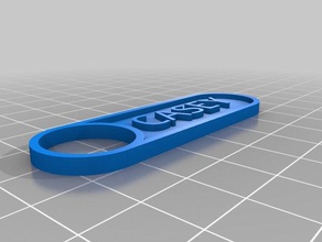 chiave a catena remix casey parti personalizzato 3d print model - Mito3D