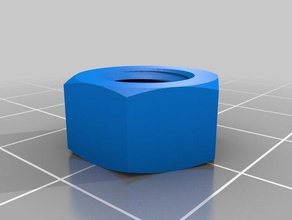 metric nut m8 mutter 3d printing 3d print model - Mito3D