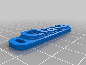 clara key keychains customized 3d print model - Mito3D