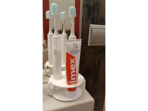 soporte de xiaomi mijia sonic cepillo dientes eléctrico pasta cuarto baño 3d print model - Mito3D