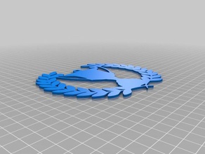 wreath-cup-frame accessories 3d print model - Mito3D
