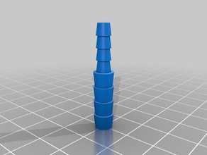 my customized tube diameter adapter pets 3d print model - Mito3D