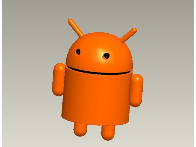 bugdroid - android mascotte modello di robot logo telefono tablet 3D print model - Mito3D