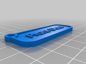 front door key tag keychains customized 3d print model - Mito3D