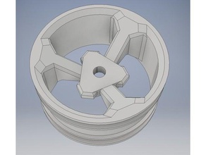 110 rc car wheel 3d printing brushless motor fast 3d print model - Mito3D