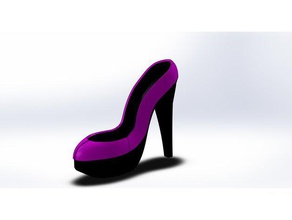 mini high heel decor 3d print model - Mito3D