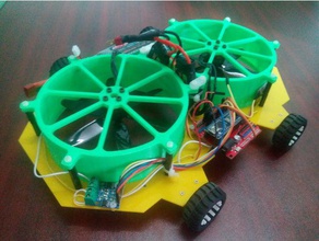 wall climbing robot frame robotics arduion bluetooth module brushless motor propeller 3d print model - Mito3D