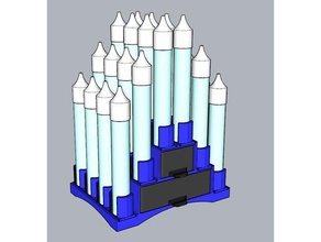 unicorn bottiglia vassoio cassetti organizzazione ecig ecigarette organizzatore vape stand vaping 3d print model - Mito3D