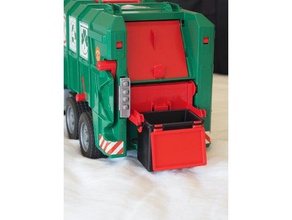 bruder garbage truck large rubbish trash bin construction toys can 3d print model - Mito3D