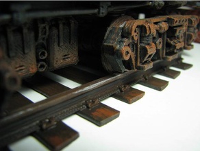 parametric railway tracks buildings structures garden railroad gauge infrastructure train 3d print model - Mito3D