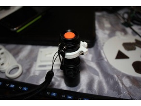 clip rapide 20mm la main outils lampe de poche 3d print model - Mito3D