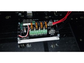 mounting bracket holiday lighting power distribution board diy 3d print model - Mito3D
