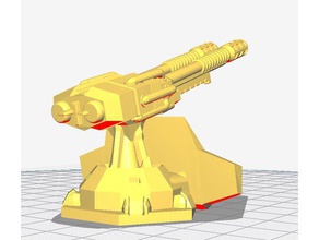 battletech turret dropship defenseartillery playsets 3d print model - Mito3D
