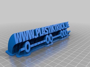 plastiktruckcopyrightv2 de la oficina personalizado 3d print model - Mito3D