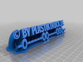 plastiktruckcopyright de la oficina personalizado 3d print model - Mito3D
