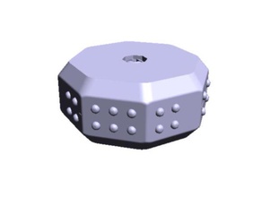 octa-b braille ferramenta de aprendizagem it2 fidget 3d print model - Mito3D