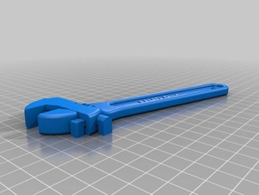 my customized fully assembled more 3d printable wrench printing tests