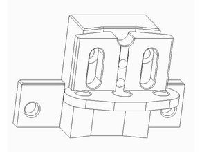 bl-touch-Halter unicubic u1 3d Drucker Teile einstellbar einstellbare Endabschalter bl-touch creo Höhenverstellung hoch hhenverstellbar mechanisch ist mechanischer sensor parametric pla ptc stefan riegler getestet 3d print model - Mito3D