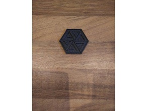 triangle coaster kitchen dining 3d print model - Mito3D