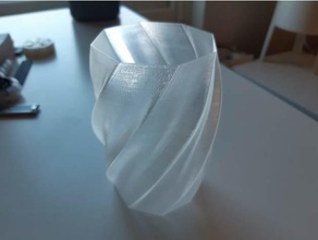 sinueuses de vase sculptures fleurs twisted 3d print model - Mito3D