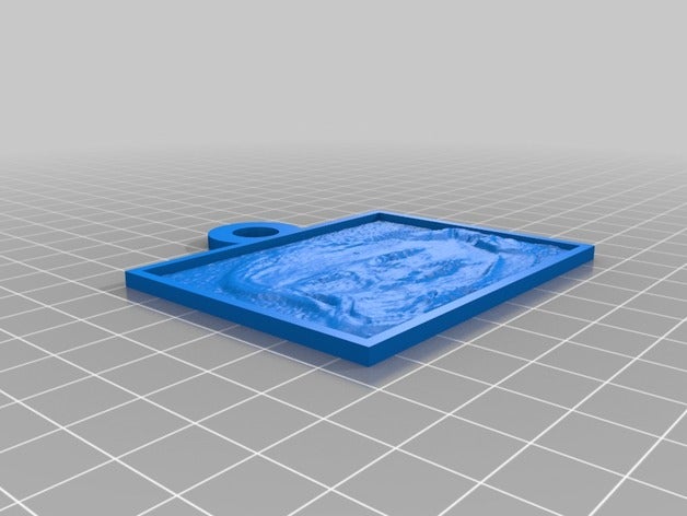 chloe 2 lithopane 2d art customized 3D print model - Mito3D