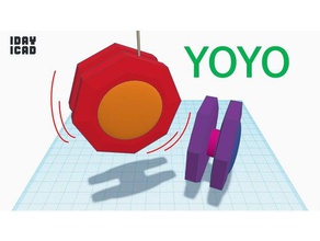 1day 1cad yoyo toys games 1day1cad play 3d print model - Mito3D